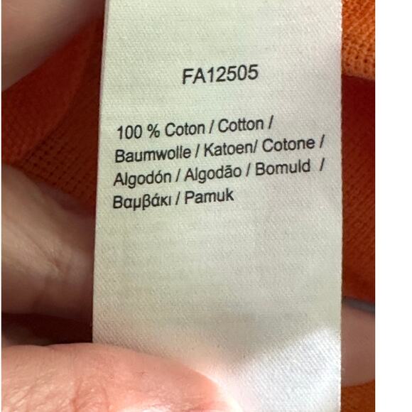 Lacoste classic fit orange cotton short sleeves polo shirt size Medium - Picture 4 of 10